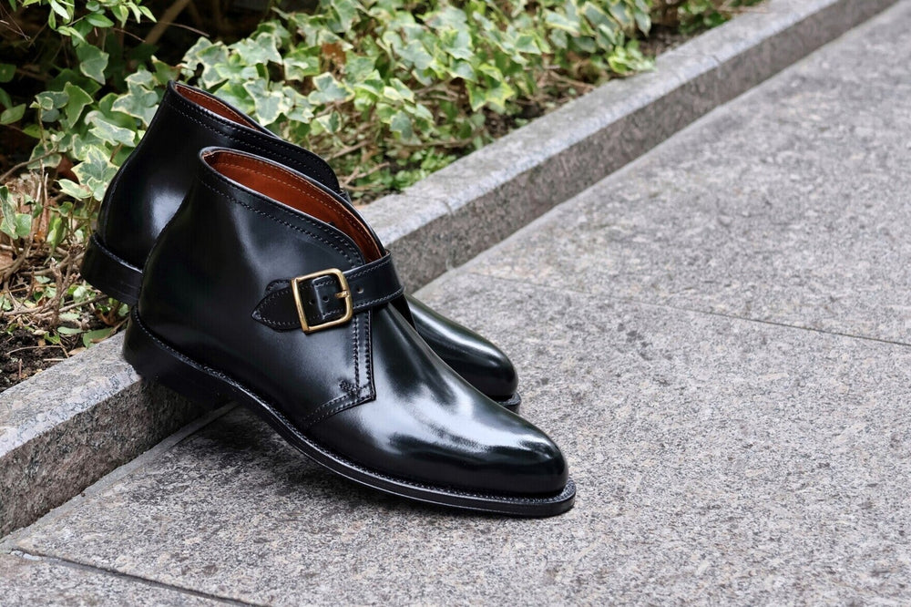 ALDEN DRESS GEORGE BOOT<BR>WITH BRASS BUCKLE