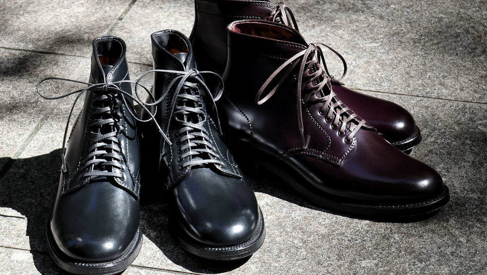 ALDEN N5808H / N5809H<BR>MILITARY PLAIN TOE BOOT CORDOVAN