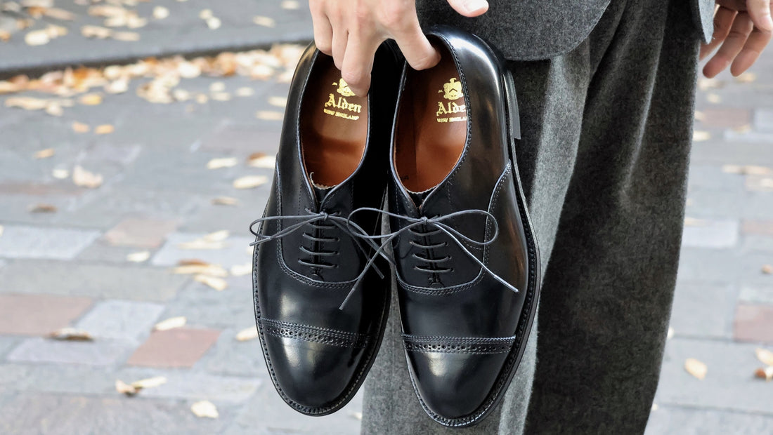 ALDEN 90168<br>CAP TOE BAL. / CORDOVAN BLACK