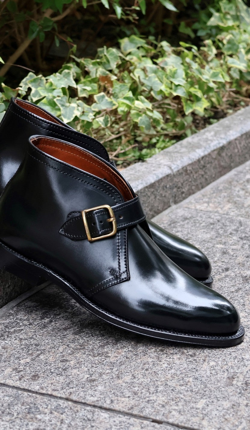 ALDEN DRESS GEORGE BOOT<BR>WITH BRASS BUCKLE