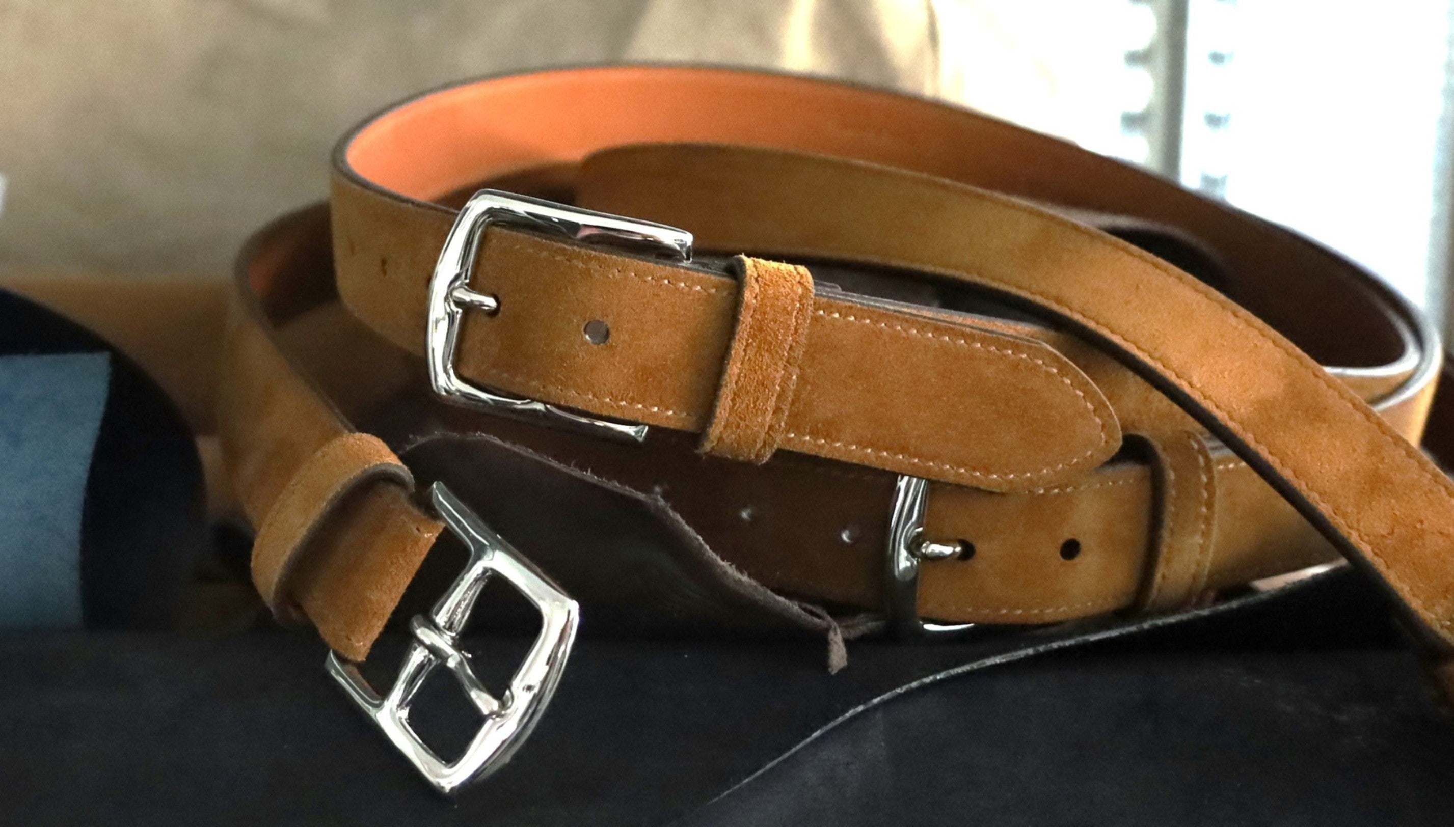 LHB-005 SUEDE HARNESS BUCKLE BELT