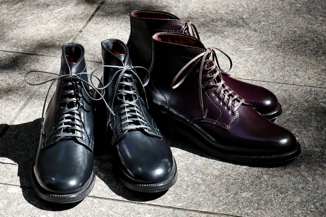 ALDEN N5808H / N5809H<BR>MILITARY PLAIN TOE BOOT CORDOVAN