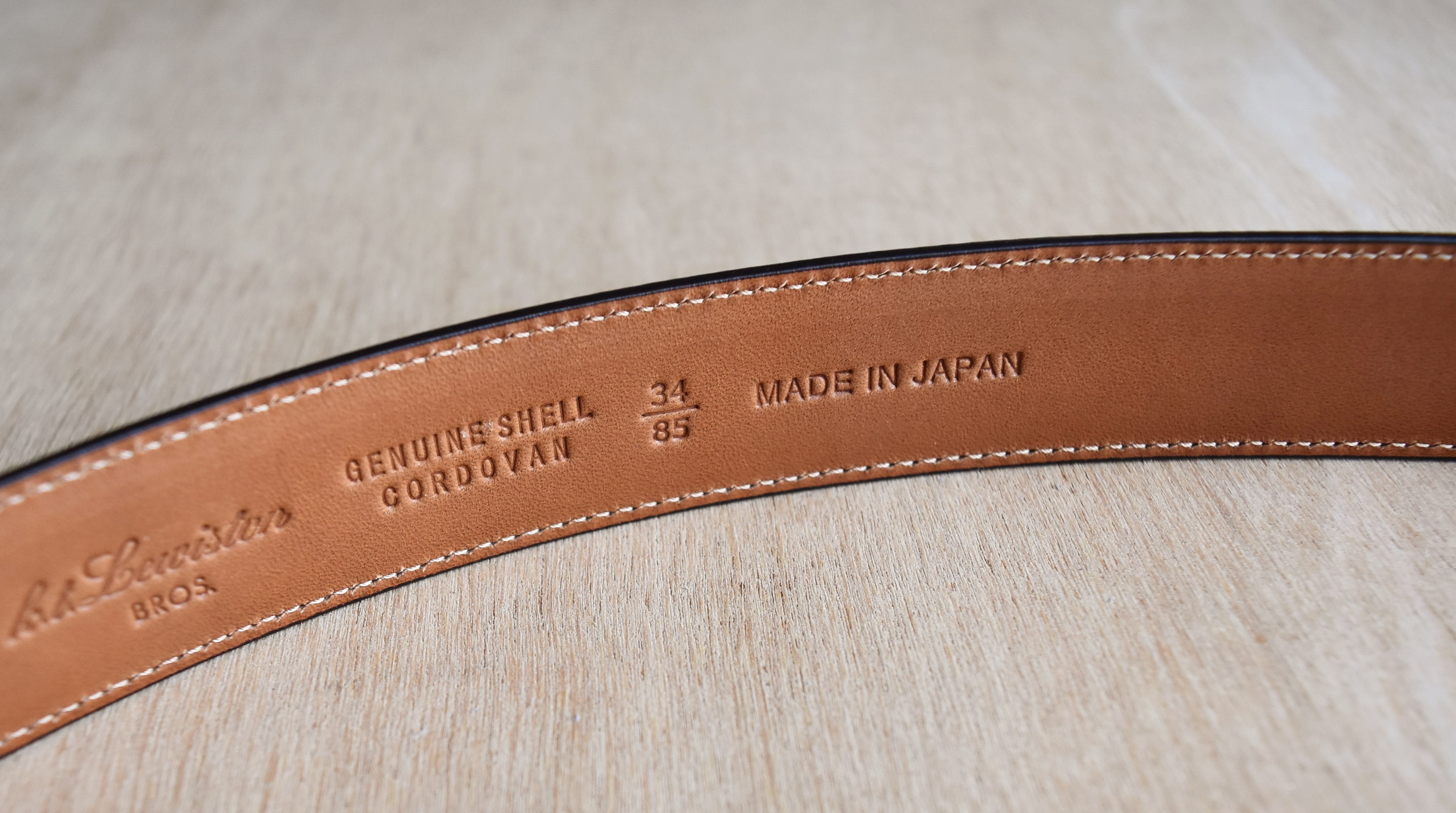 K.T.LEWISTON KTB-039 CORDOVAN LAYERED BELT | JOURNAL | THE LAKOTA